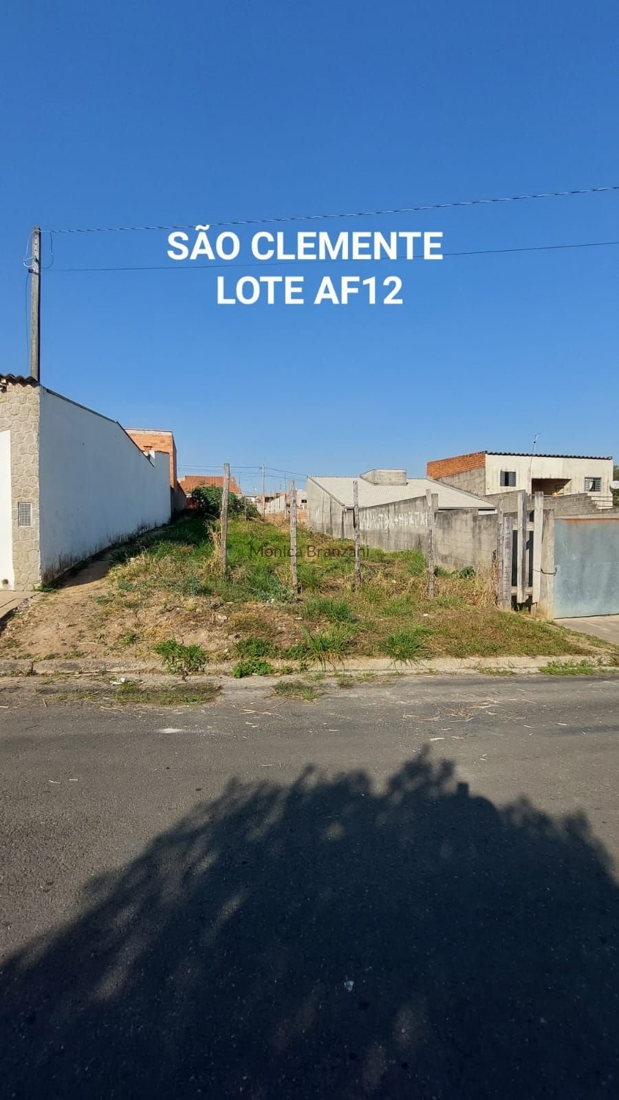 TERRENO A VENDA NO JARDIM SÃO CLEMENTE MONTE MOR SP